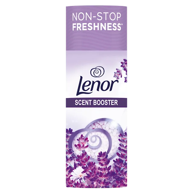 Lenor Scent Booster Bottle In Purple Packaging