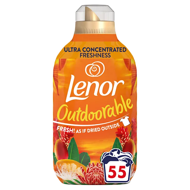 Lenor Outdoorable, Ultra-Concentrated Freshness, Fresh As If Dried Outside, 55 Washes, Tropical Sunset Scent