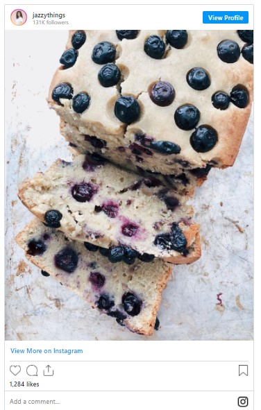 Blueberry Protein Bread with BUBS Naturals Collagen Protein