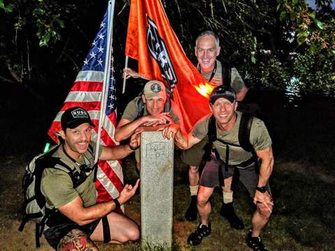 BUBS Naturals Team at a Memorial During GORUCK Event in D.C.