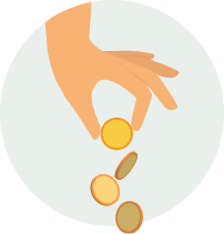 Hand Investing Coins