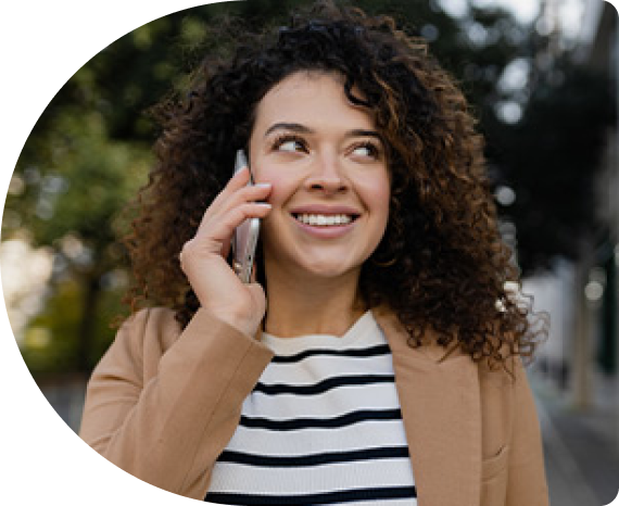 Woman Talking on Phone