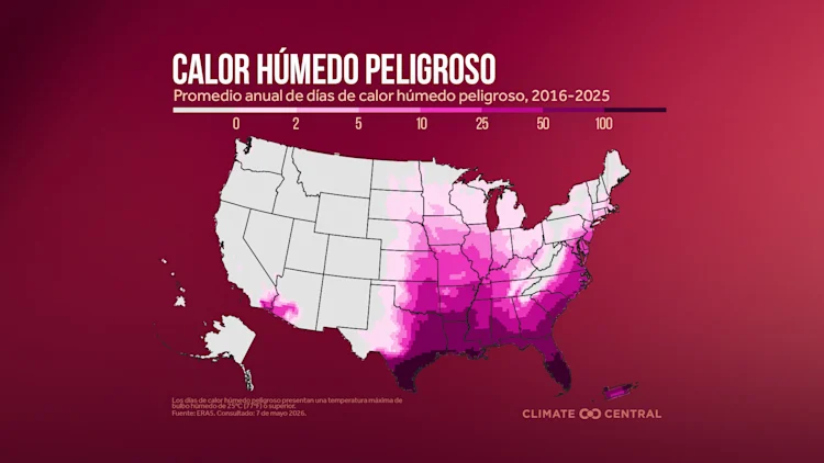 CM: U.S. Dangerous Humid Heat Hotspots 2026 (ES)