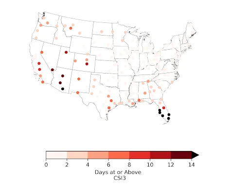 September US CSI dot map