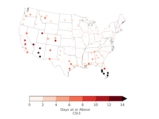 September US CSI dot map