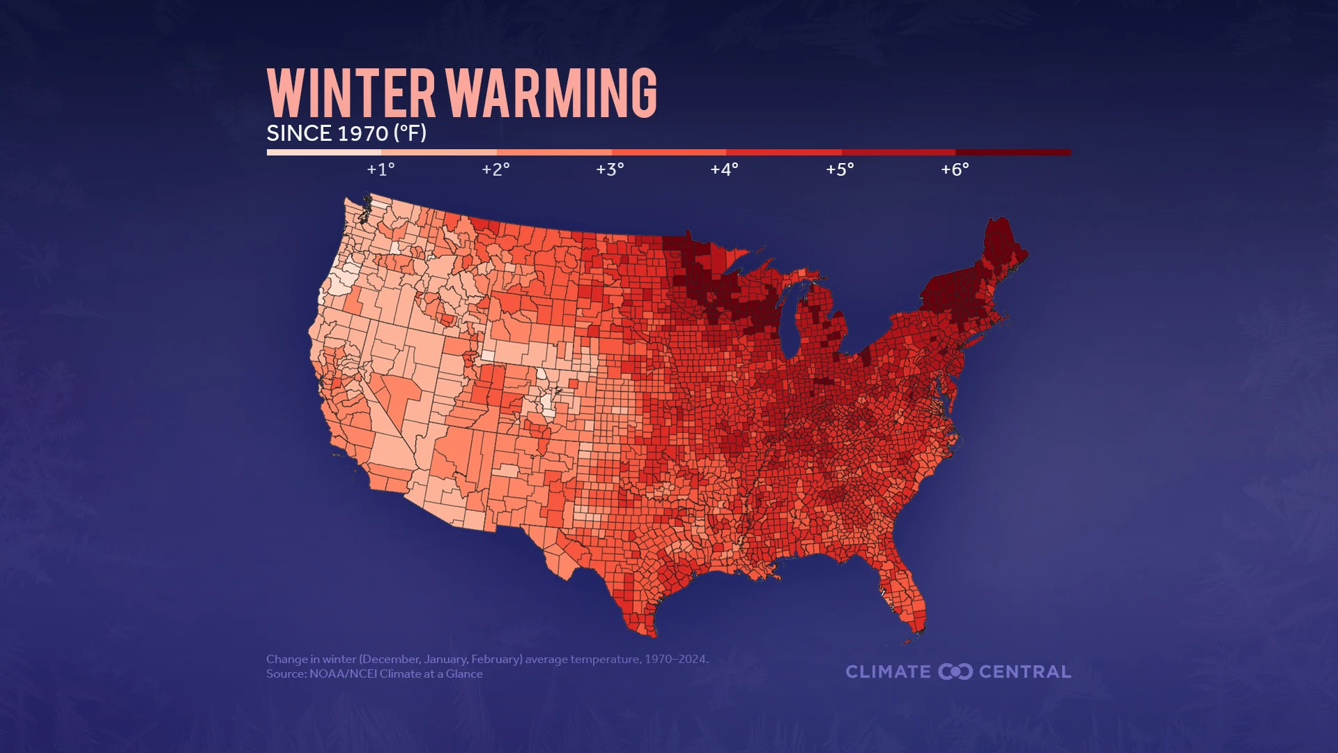 2024 winter warming map