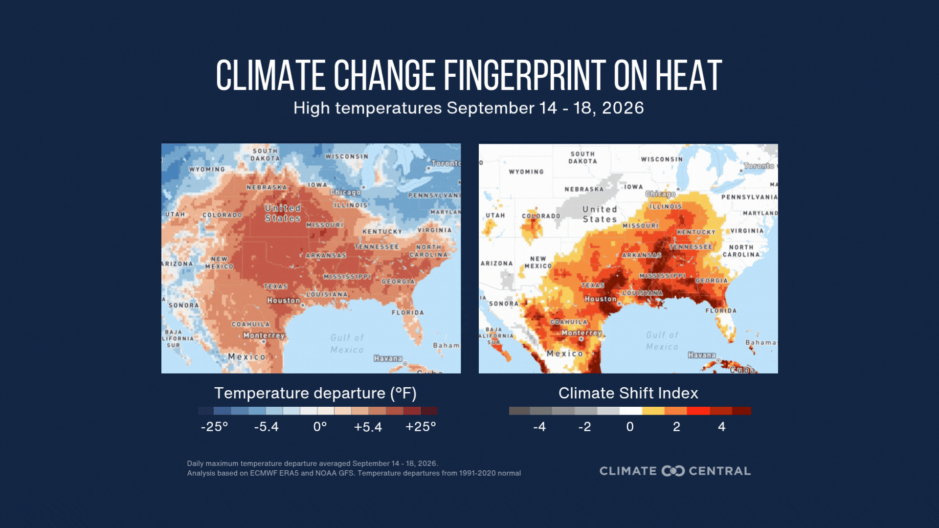 ALERT: Major to Extreme HeatRisk Across Central and Southern U.S. Made More Likely by Climate Change 2026