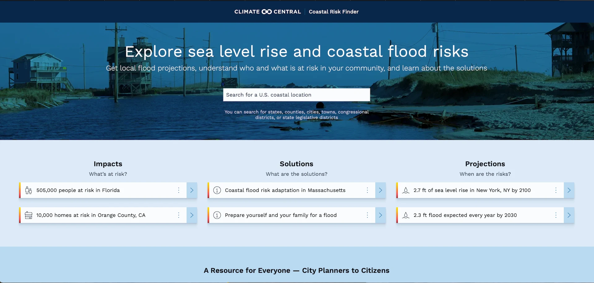 Program Page: Coastal Risk Finder