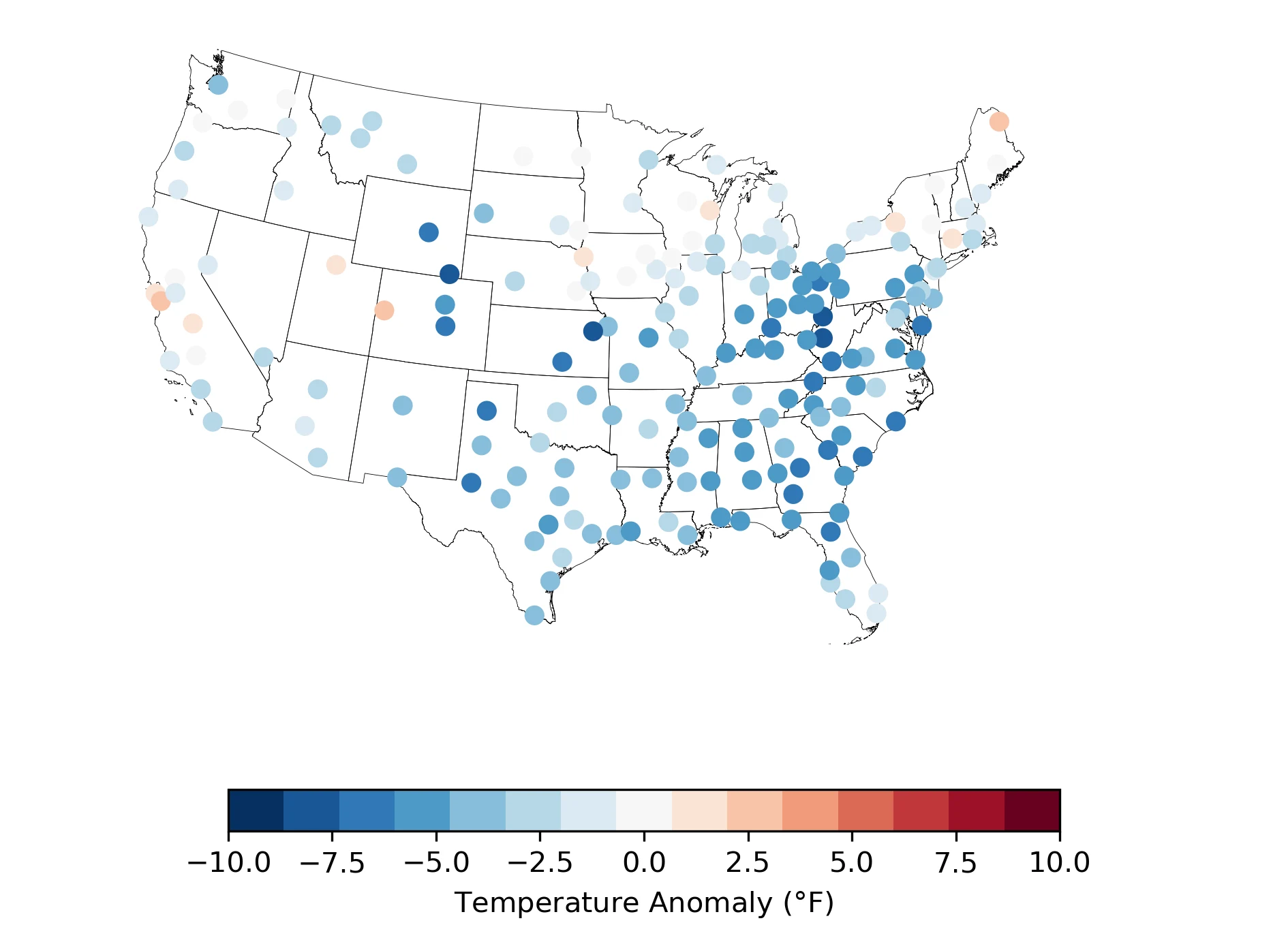 Monthly attribution report, January 2025, anomaly map