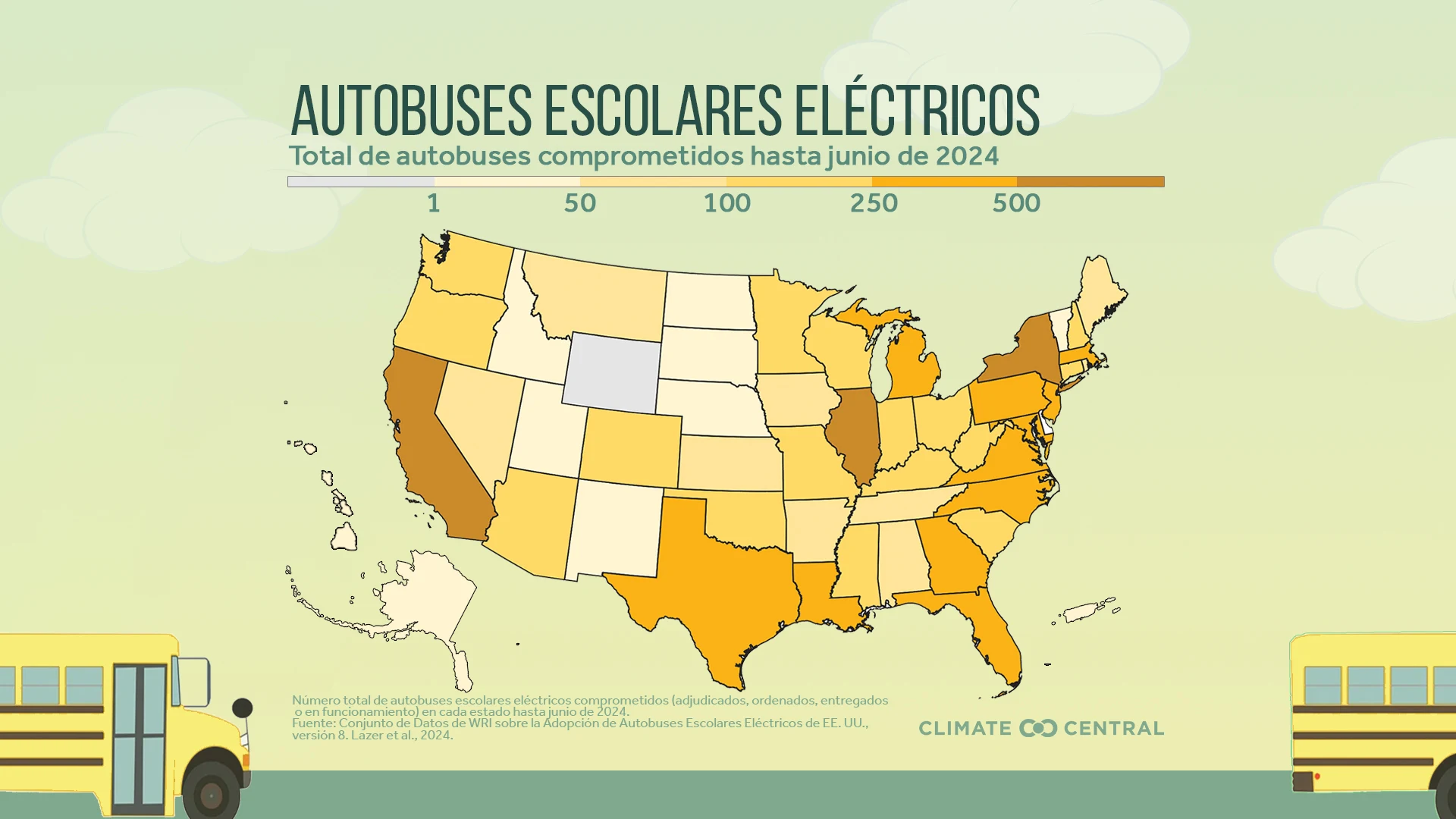 CM: Electric School Buses by State 2024 (ES)