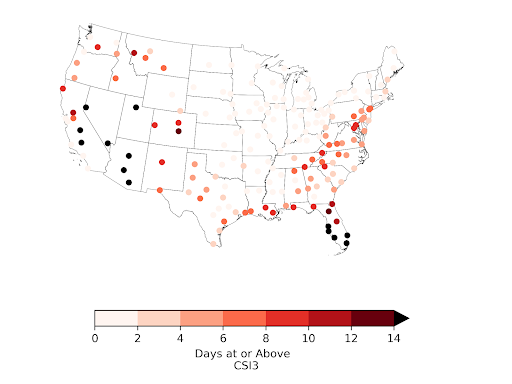 July CSI map