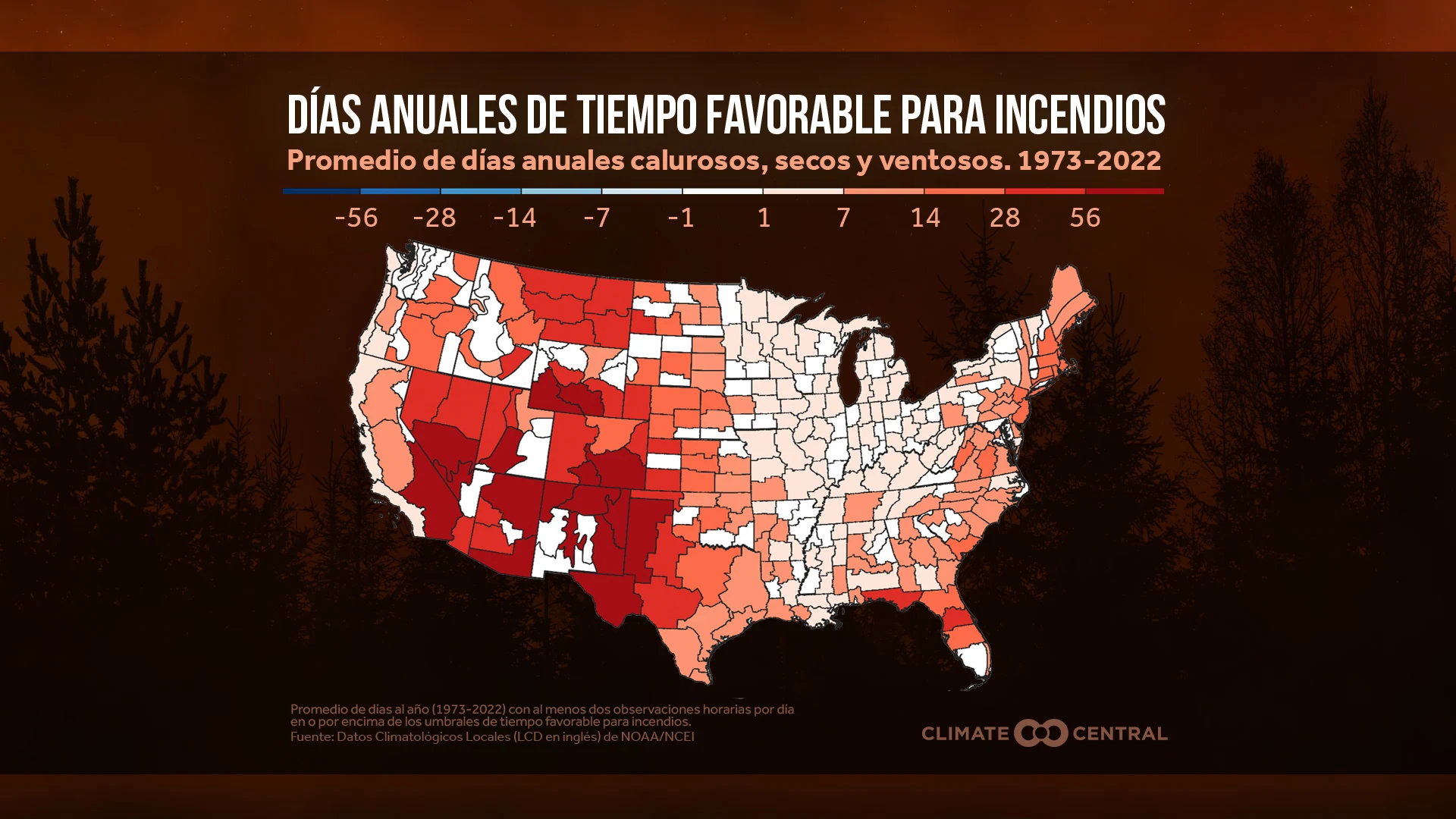 CM: Average Annual Fire Weather Days 2023 (ES)
