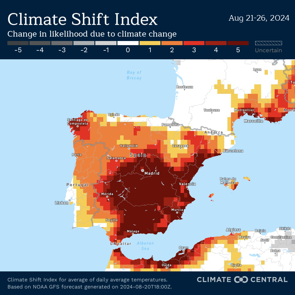 Climate change-fueled heat impacts Spain amid ongoing wildfire threat ...