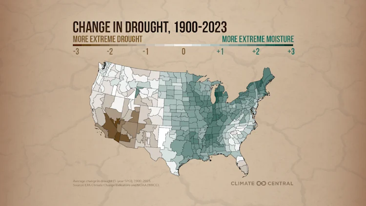 CM: Change in Drought, 1900-2023 (EN)