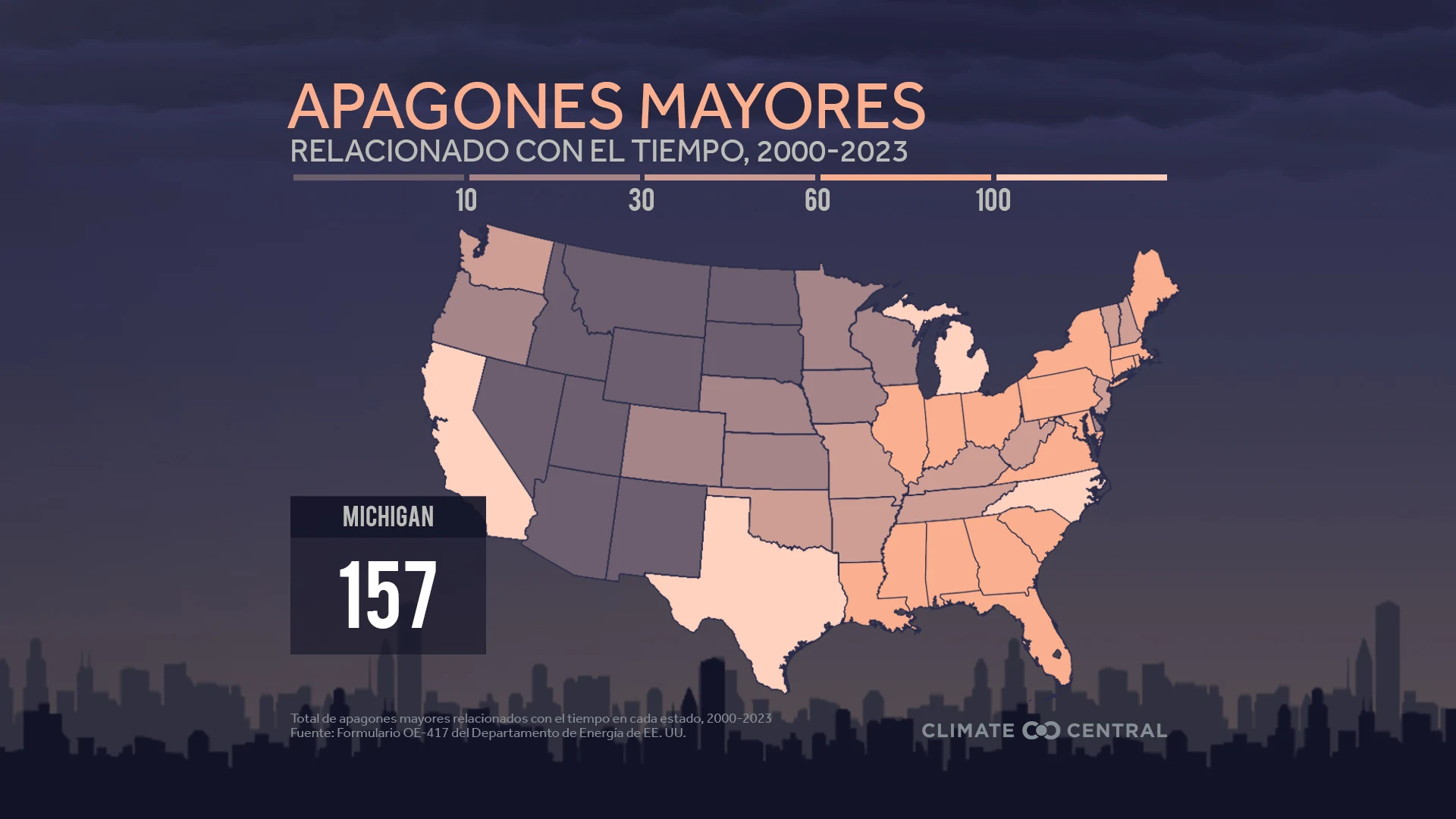 CM: Weather Outages by State 2024 (ES)