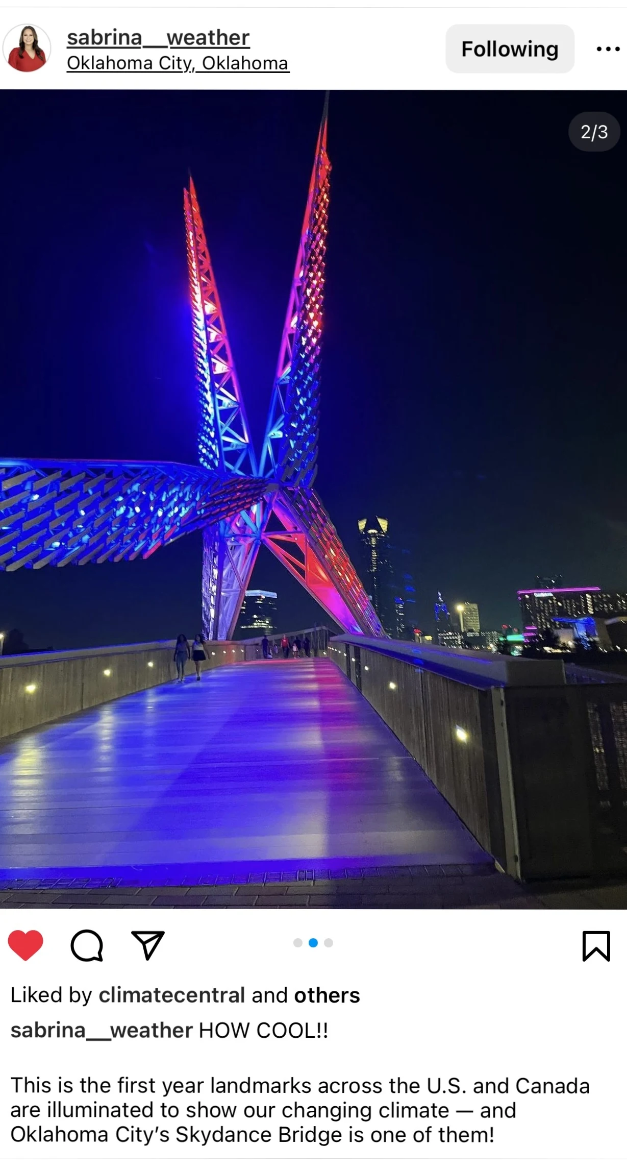 2024 Stripes Information Stripes Skydance Bridge in OKC