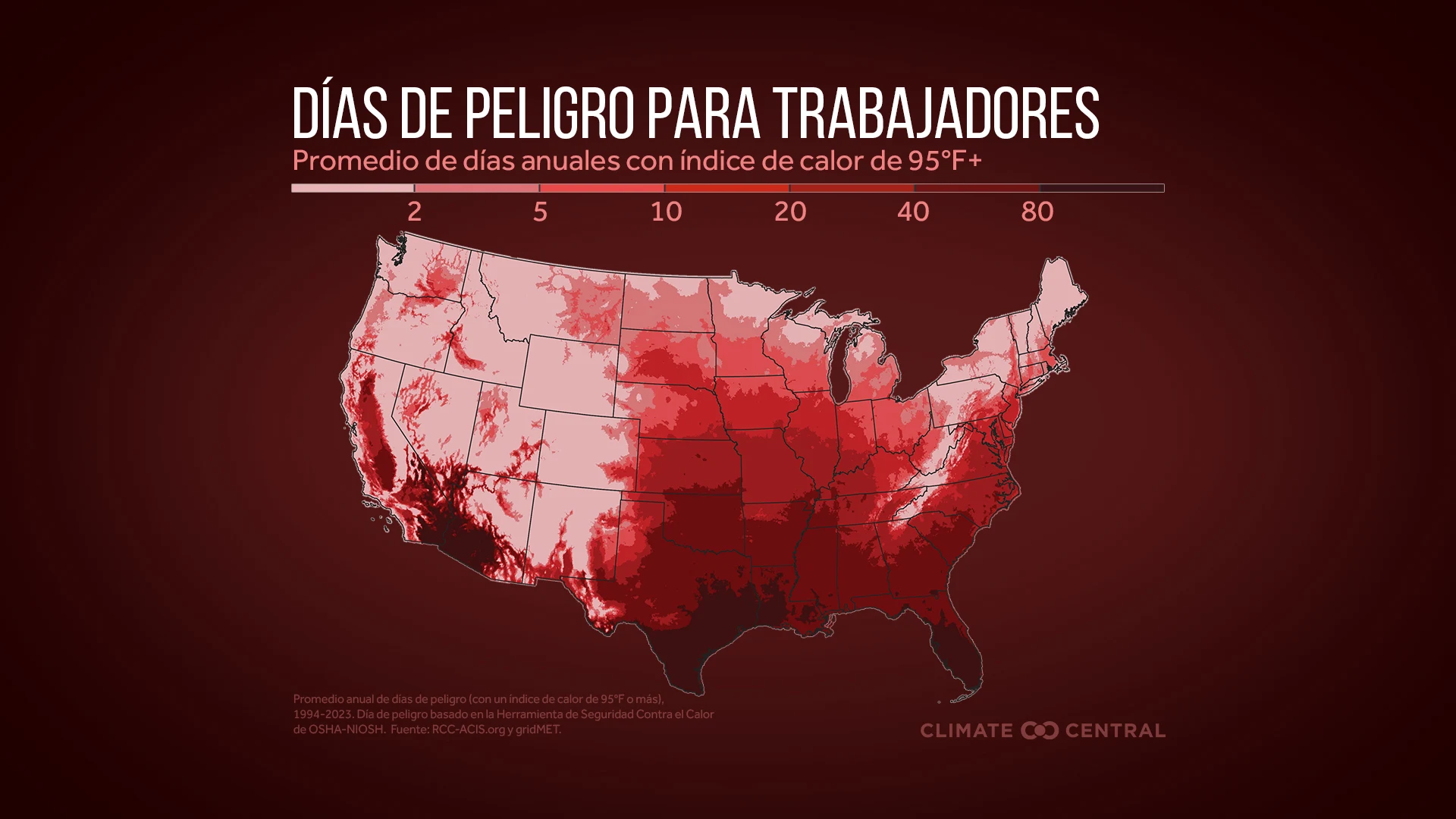 CM: Average Annual Danger Days 1994 to 2023 (ES)