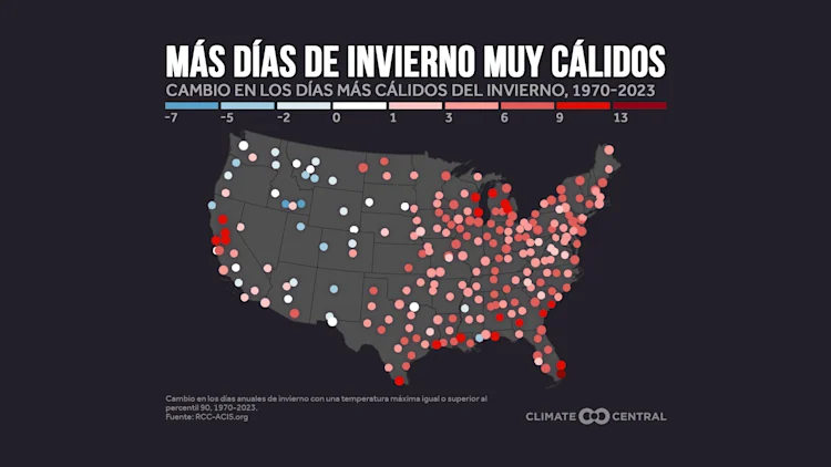 CM: Change in Warmest Winter Days 2024 (ES)