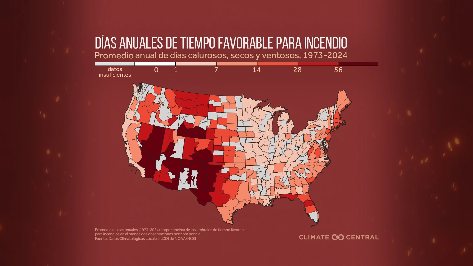CM: Average Annual Fire Weather Days 2025 (ES)