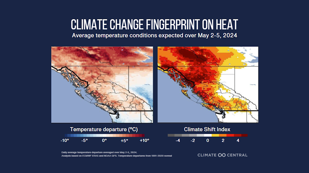 Warmer than usual weather in British Columbia — linked to climate ...