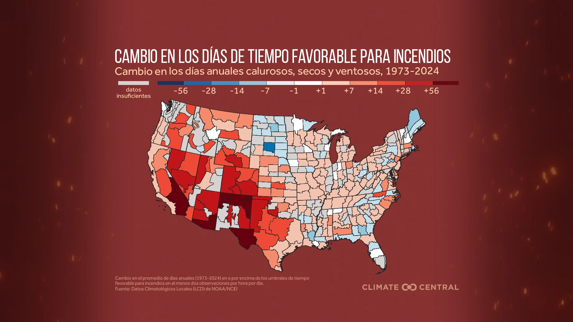 CM: Change in Fire Weather Days 2025 (ES)
