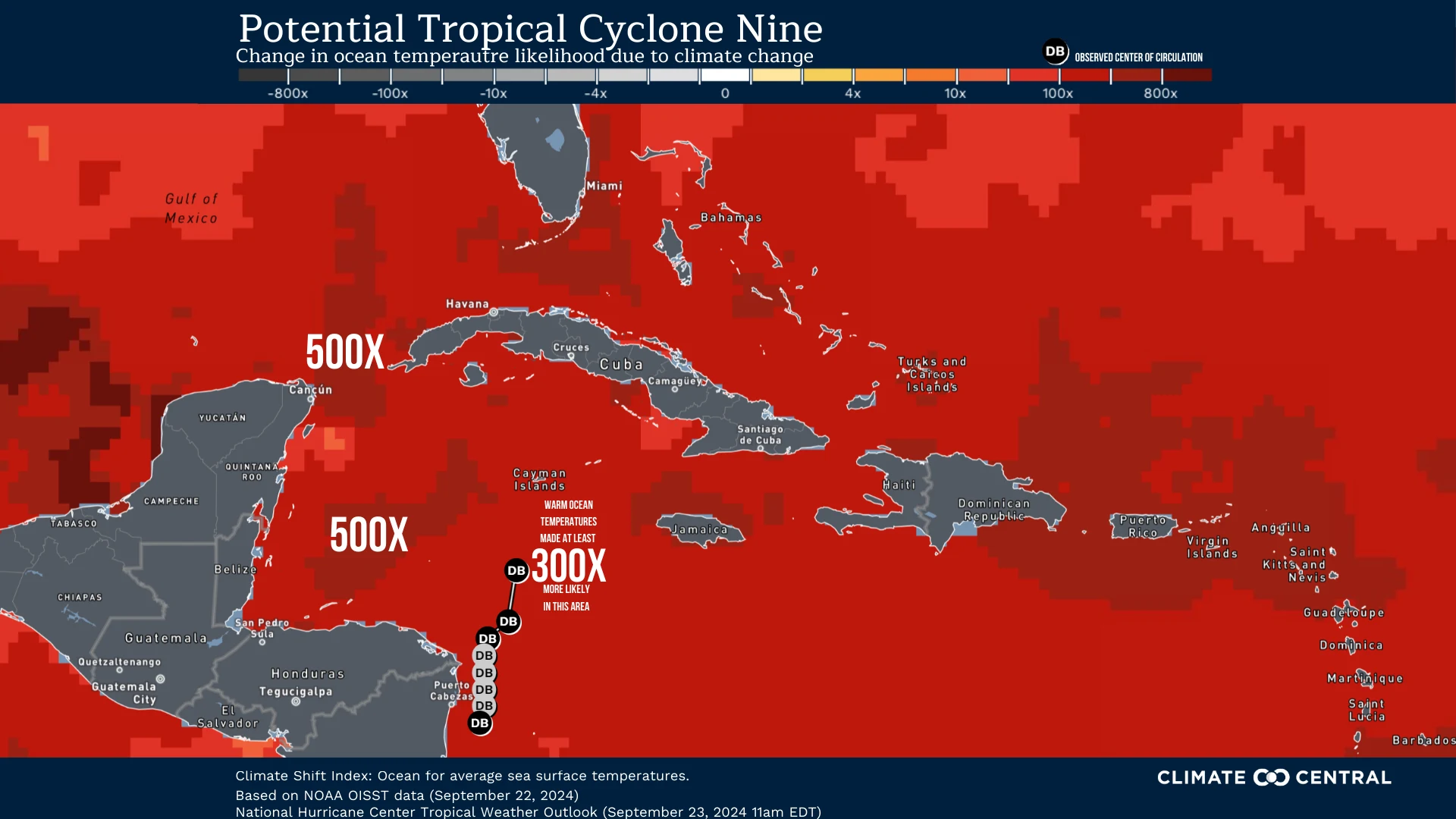 Climate Shift Index: Ocean alert September 2024