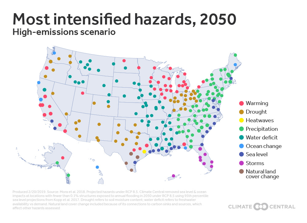 hazards map