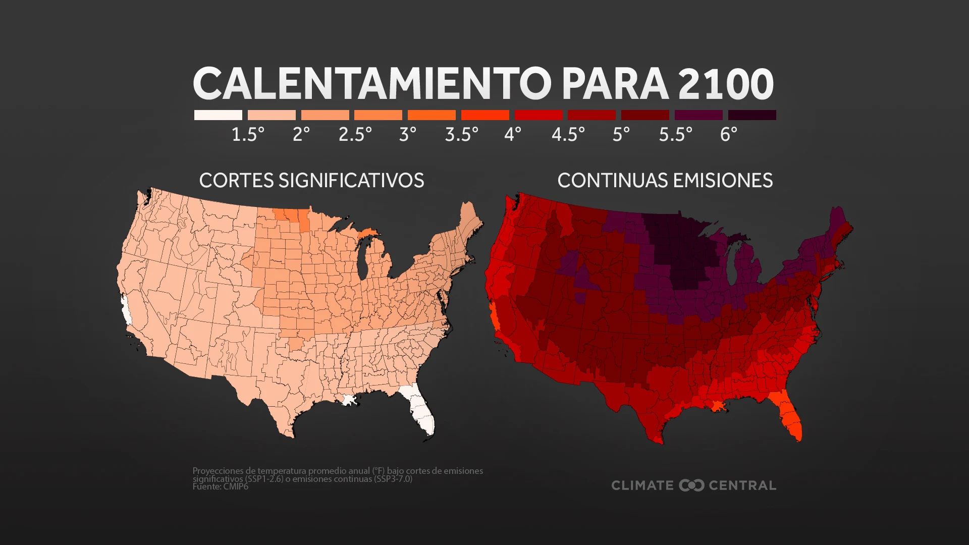 2100 Temp Projections-COP26 (ES)