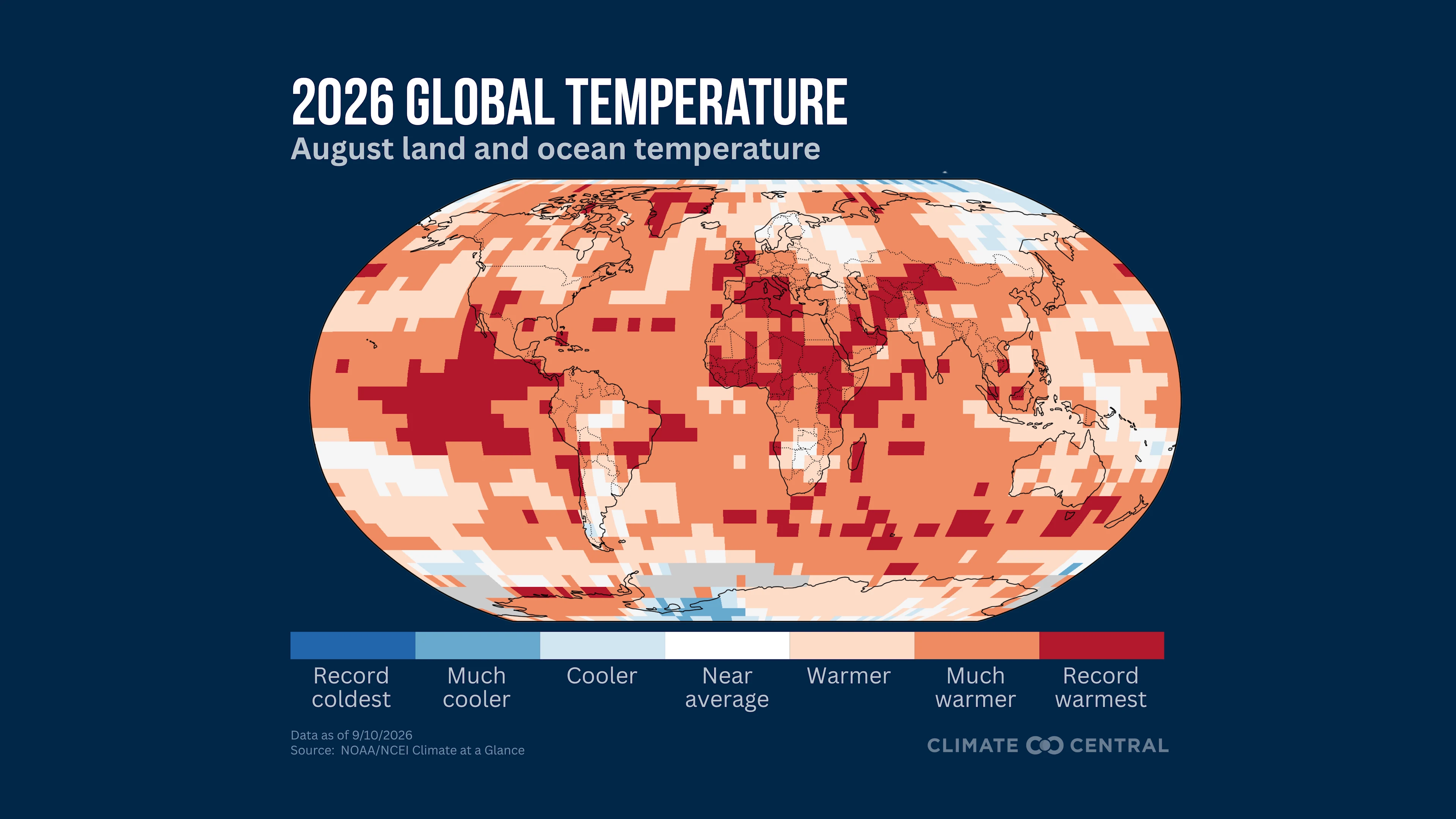 CS: The Monthly Climate Brief - Global Surface Temperature Percentiles - August 2026