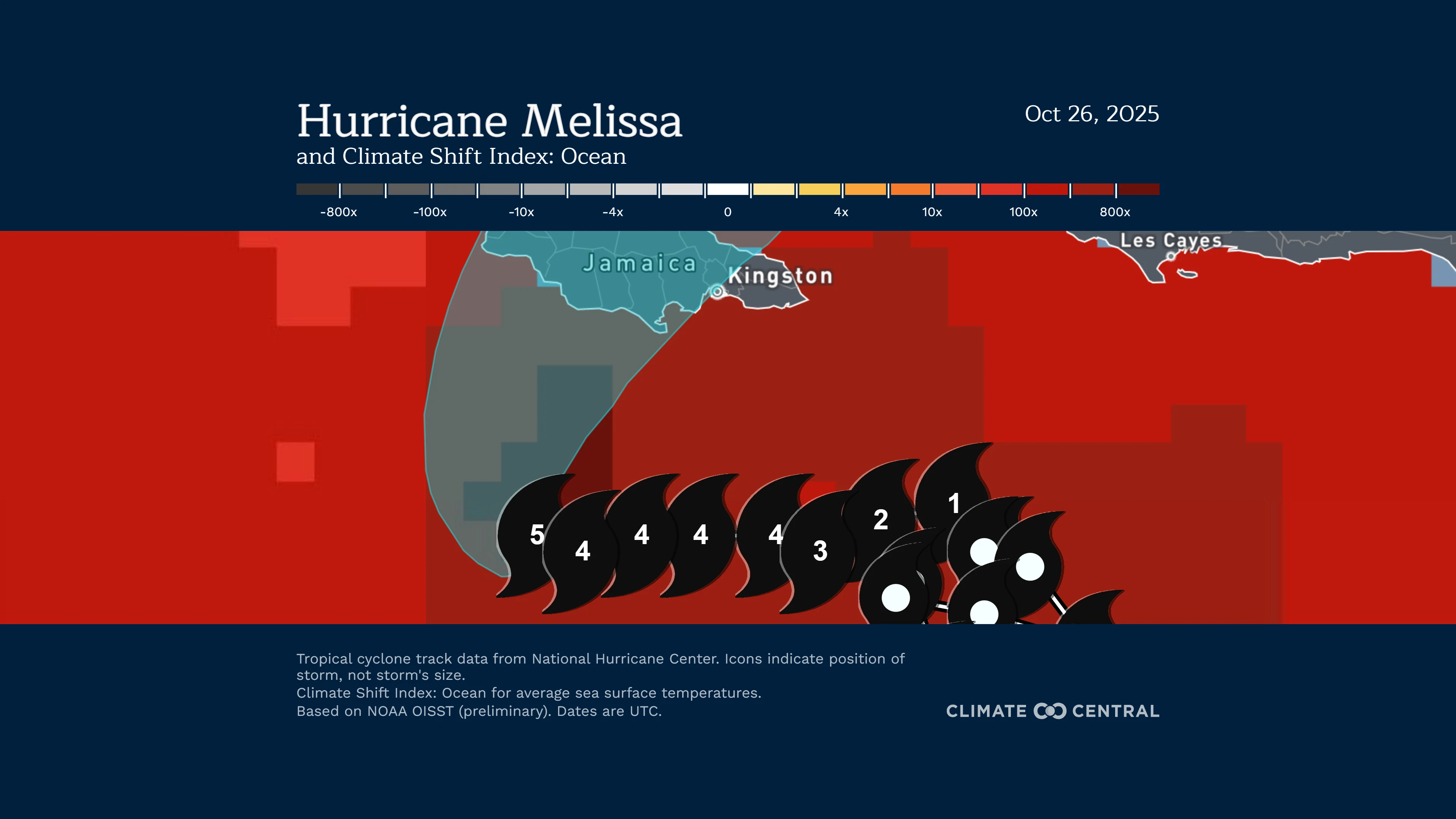 CSI Ocean Map - Hurricane Melissa