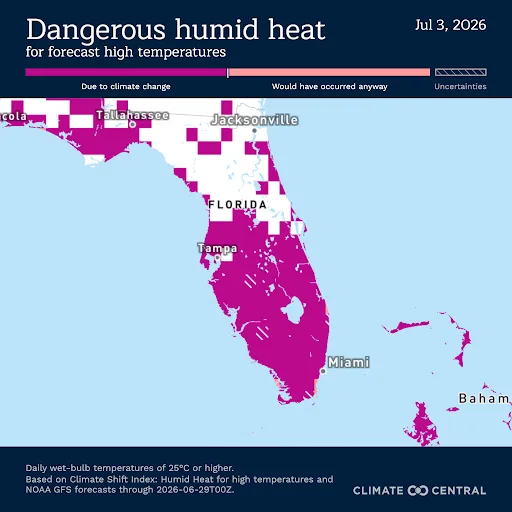 CSI Alert: Dangerous Humid Heat Florida 2026