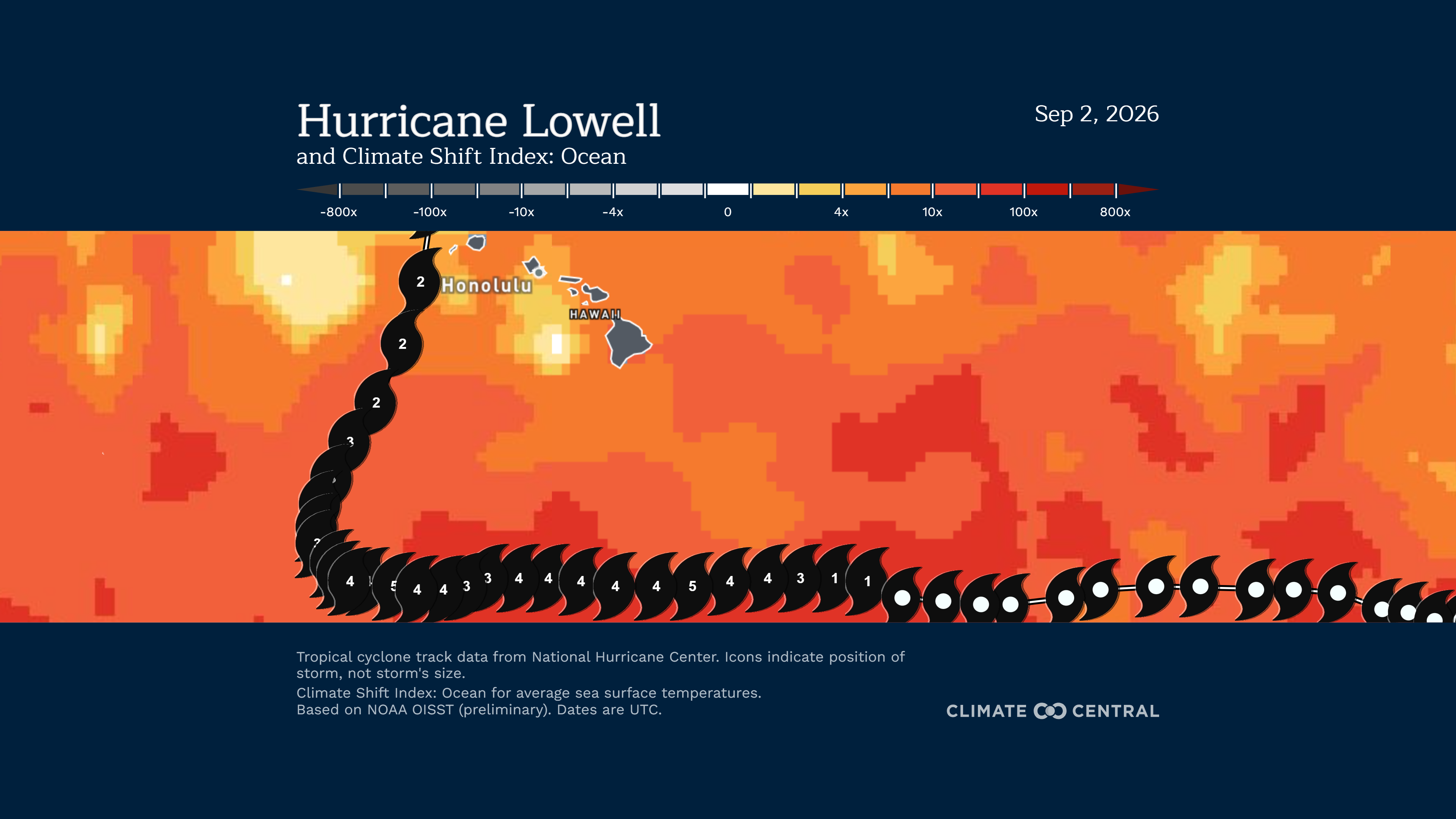 Hurricane Lowell’s torrential Hawaii rainfall linked to climate change boosted Pacific warmth
