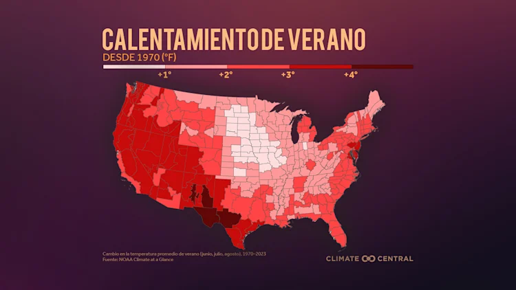 CM: Average Summer Temperatures Map 2024 (ES)