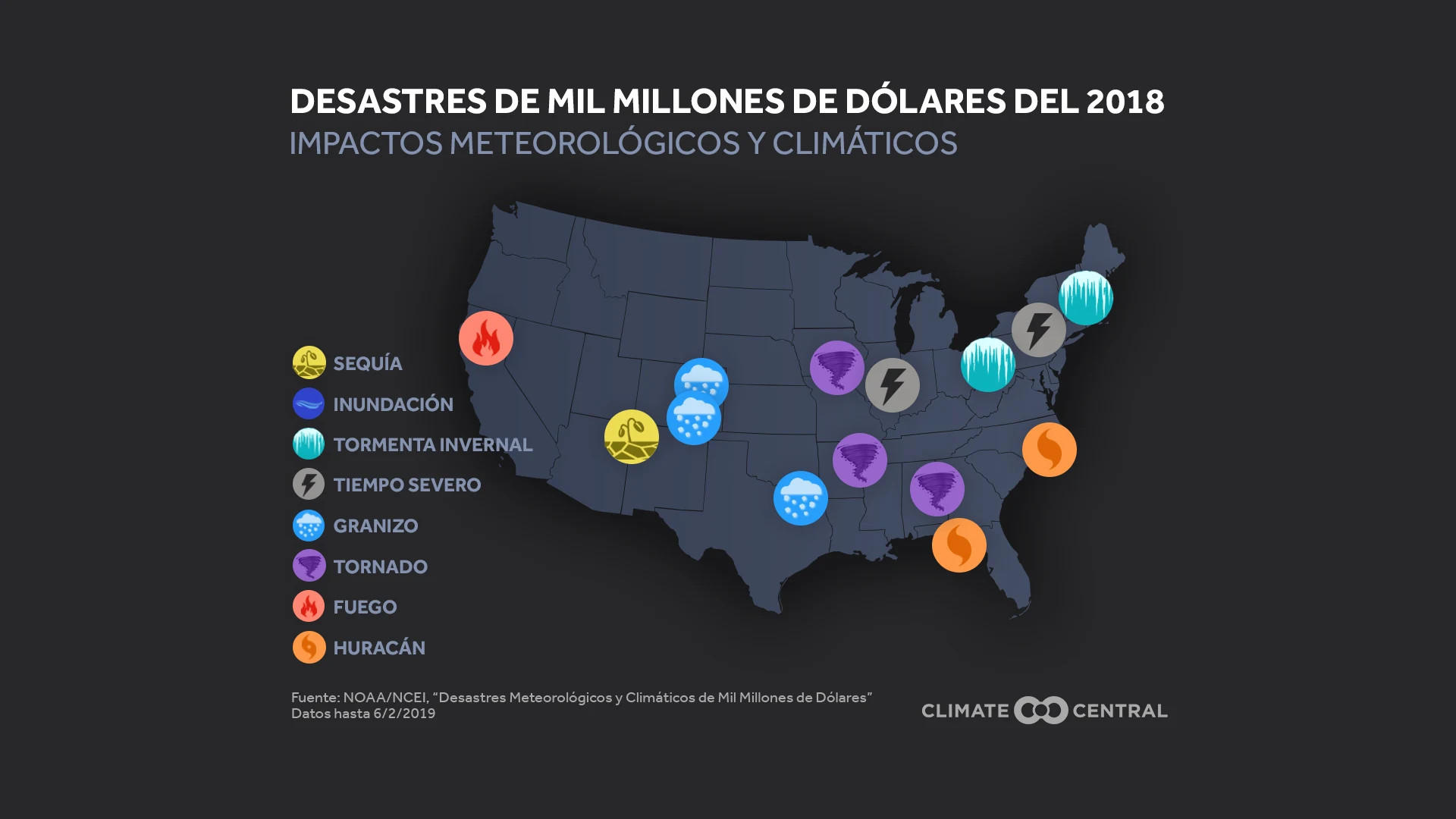 billion-dollar disasters - map