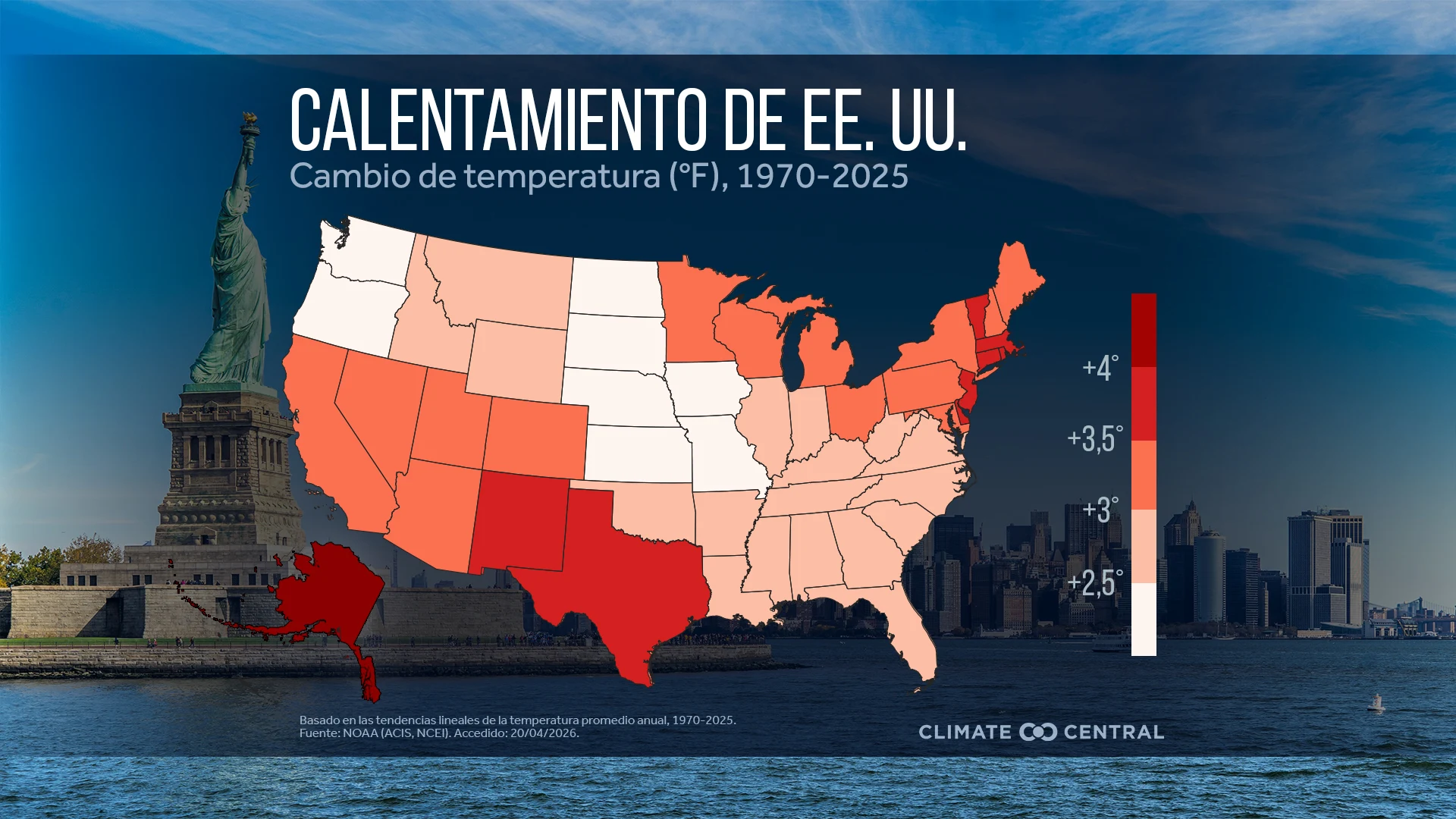 CM: U.S. Warming 1970-2025 (ES)
