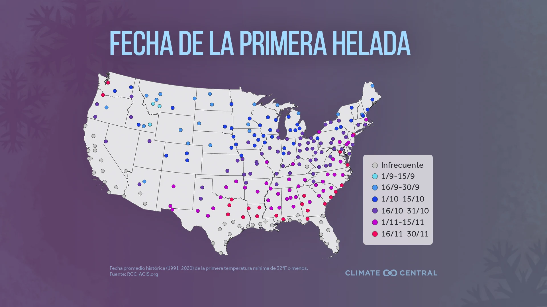 CM: First Freeze Date 2025 (ES)