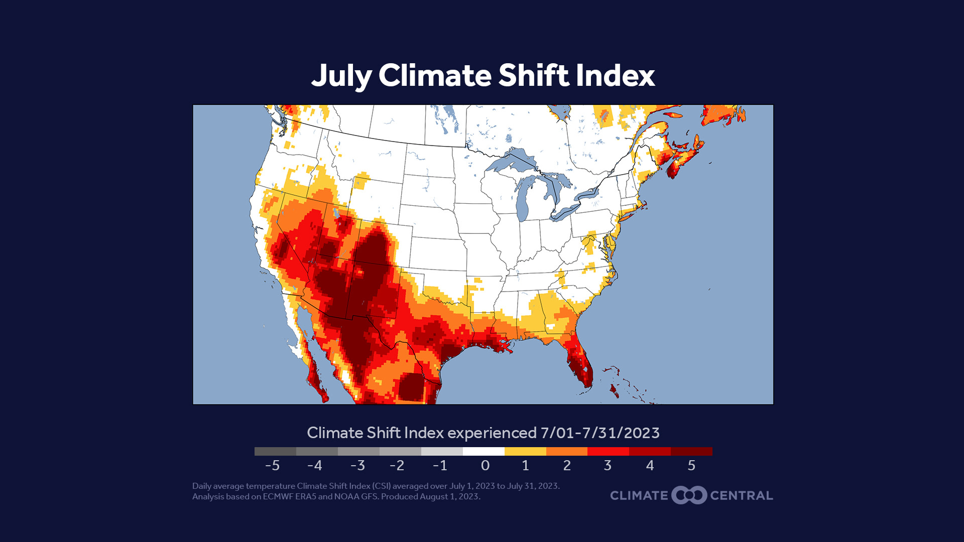 Fingerprints of climate change during Earth’s hottest month | Climate ...