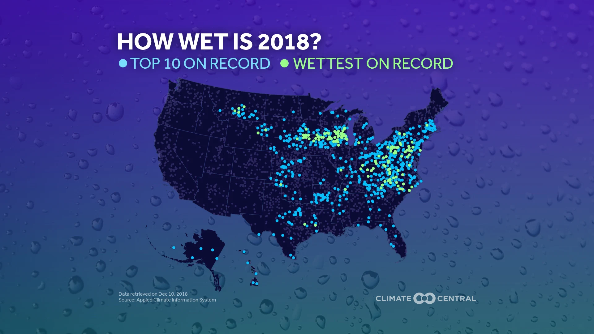 rainfall across the U.S.