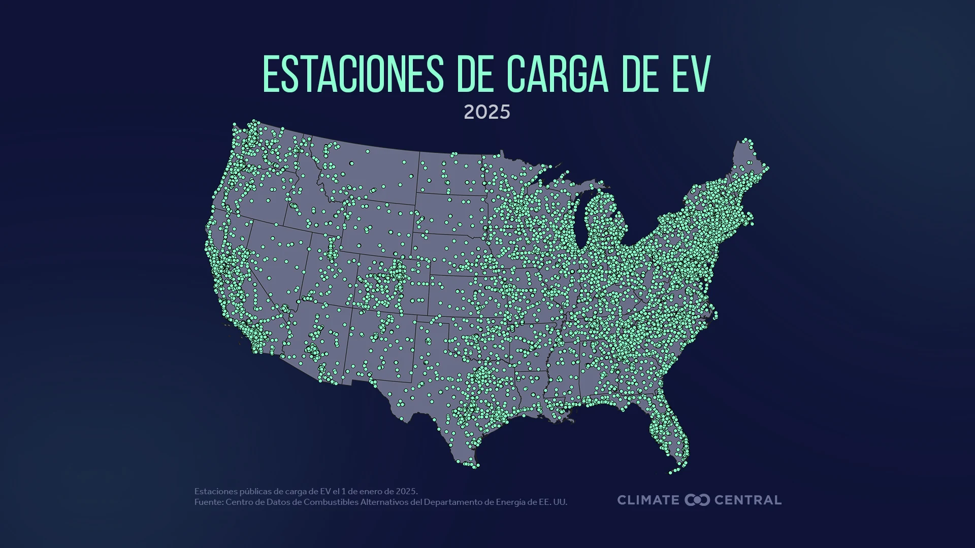 CM: Distribution of stations nationall 2025 (ES)