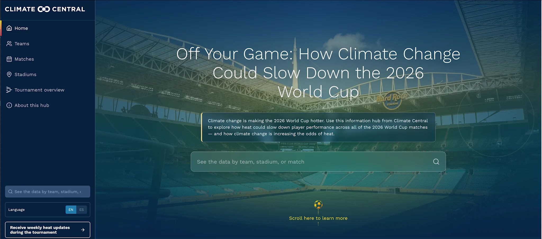 CM: 2026 World Cup: Climate Change Boosts Performance-Impairing Heat at Nearly Every Match [EMBARGO VERSION]