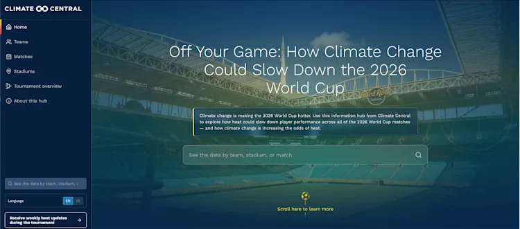 CM: 2026 World Cup: Climate Change Boosts Performance-Impairing Heat at Nearly Every Match [EMBARGO VERSION]