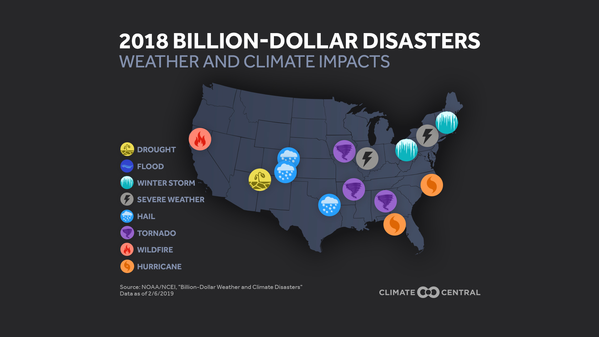 2018 Year In Review: Temperatures & Billion-Dollar Disasters | Climate ...