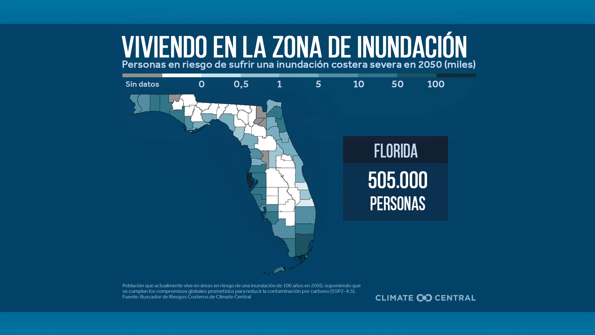 CM: Counties at Risk from Coastal Floods 2025 (ES)
