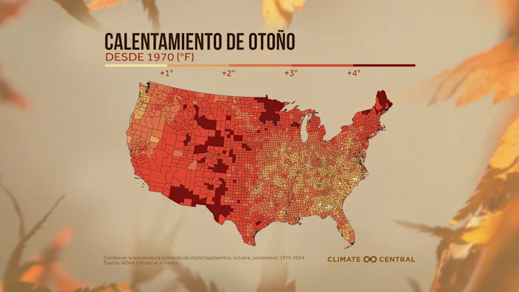 CM: Average Fall Temperatures Map 2025 (ES)