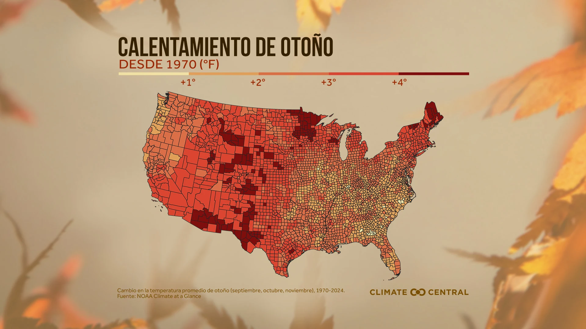 CM: Average Fall Temperatures Map 2025 (ES)