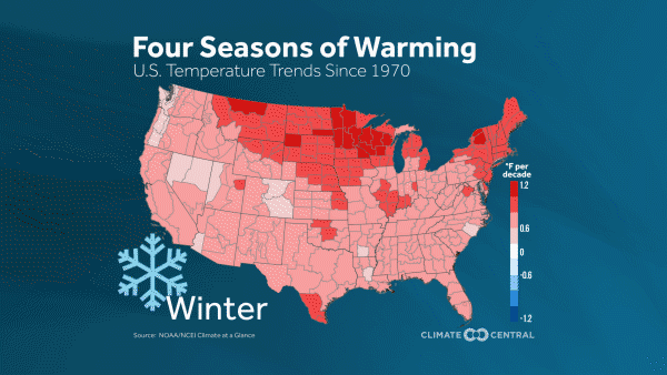 four seasons of warming