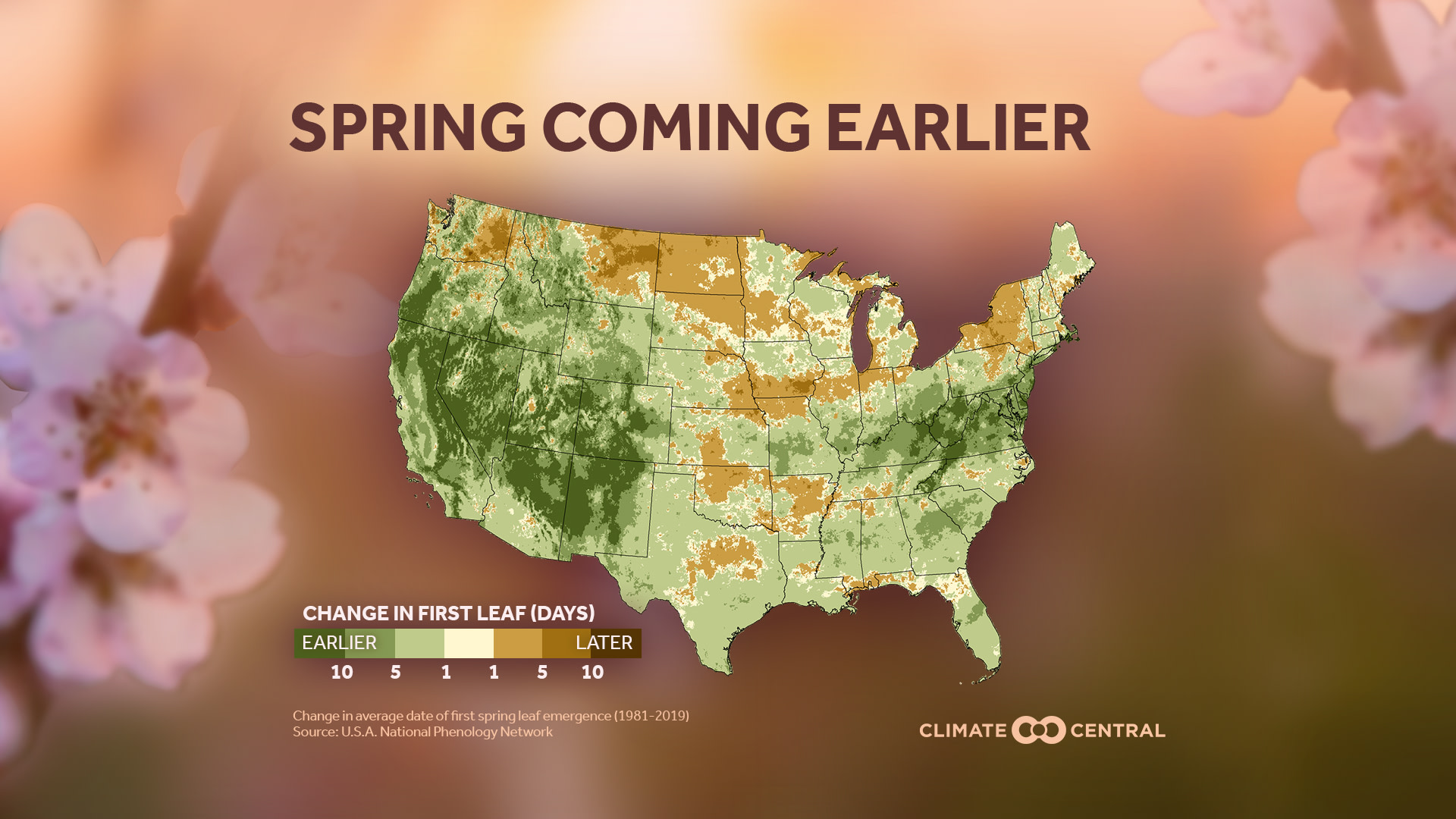 National Map - Spring Coming Earlier (2020)