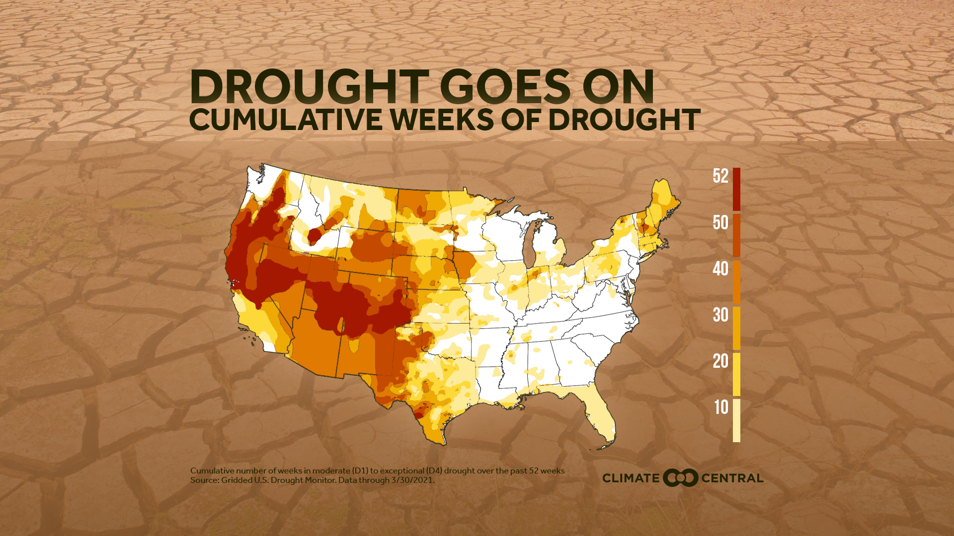 Map of Long-Term Drought - Drought and Western Snowpack