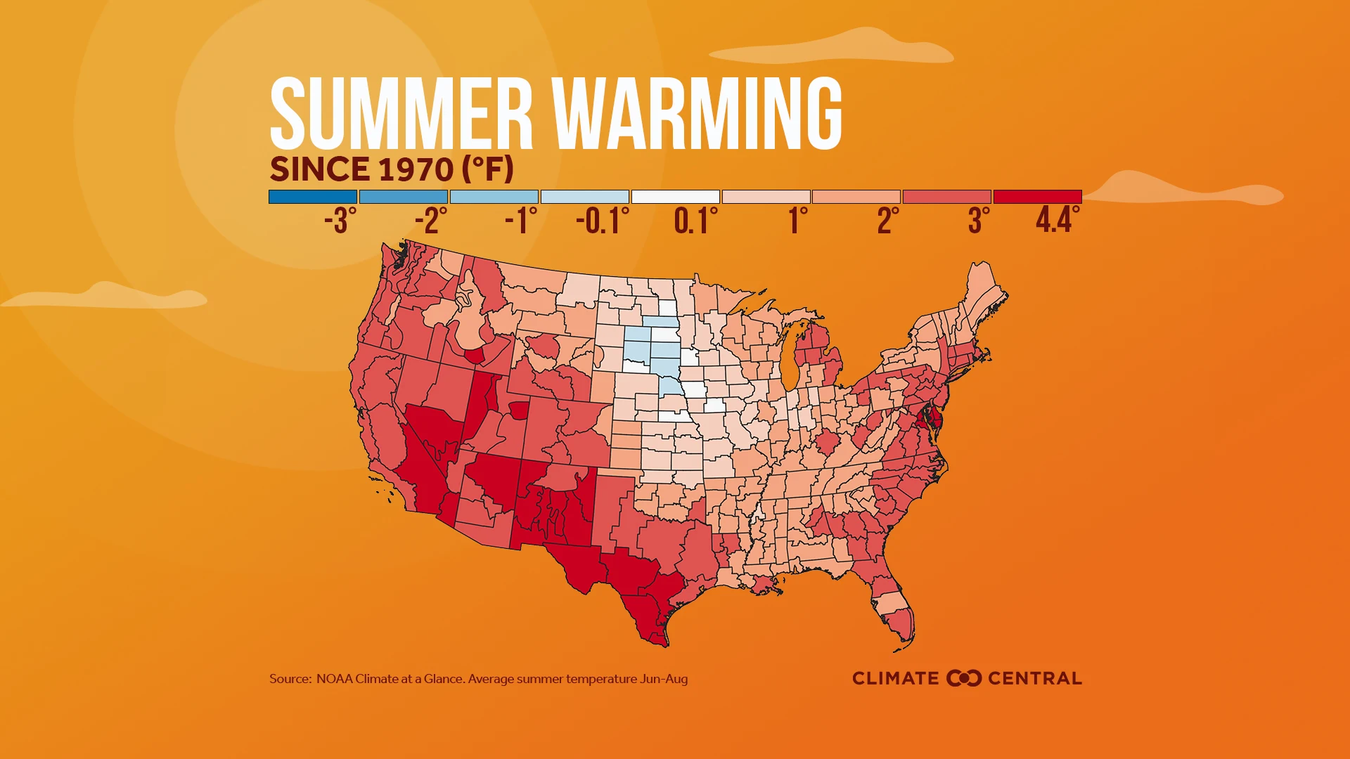 Average Temperature Map - 2021 Summer Package