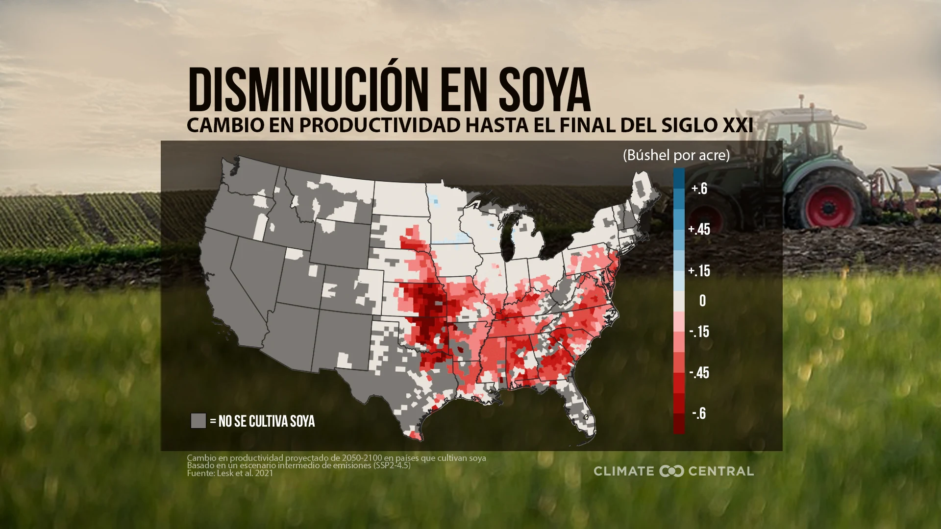 Mapa la soya - Climate Change & Crops